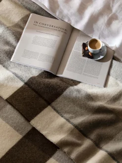 L&M Home Alby Chocolate Australian Wool Blanket Store