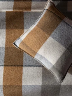 L&M Home Alby Toffee Australian Wool Blanket Cheap