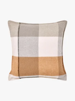 L&M Home Alby Toffee Australian Wool Cushion Best Sale