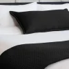 L&M Home Aspen Black Pure Cotton Bed Runner Best