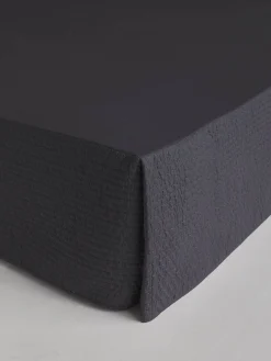 L&M Home Aspen Charcoal Pure Cotton Valance Sale