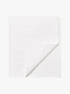 L&M Home Aspen White Pure Cotton Quilt Outlet