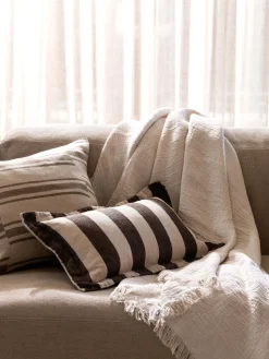 L&M Home Ava Nougat Pure Linen Throw Shop