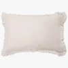 L&M Home Avenue Oatmeal Linen & Cotton Pleated Pillowcases Outlet