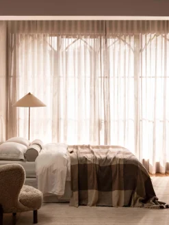 L&M Home Avenue White Linen & Cotton Sheet Set Store