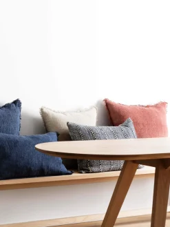 L&M Home Burton Oatmeal Heavy Linen Cushion Best