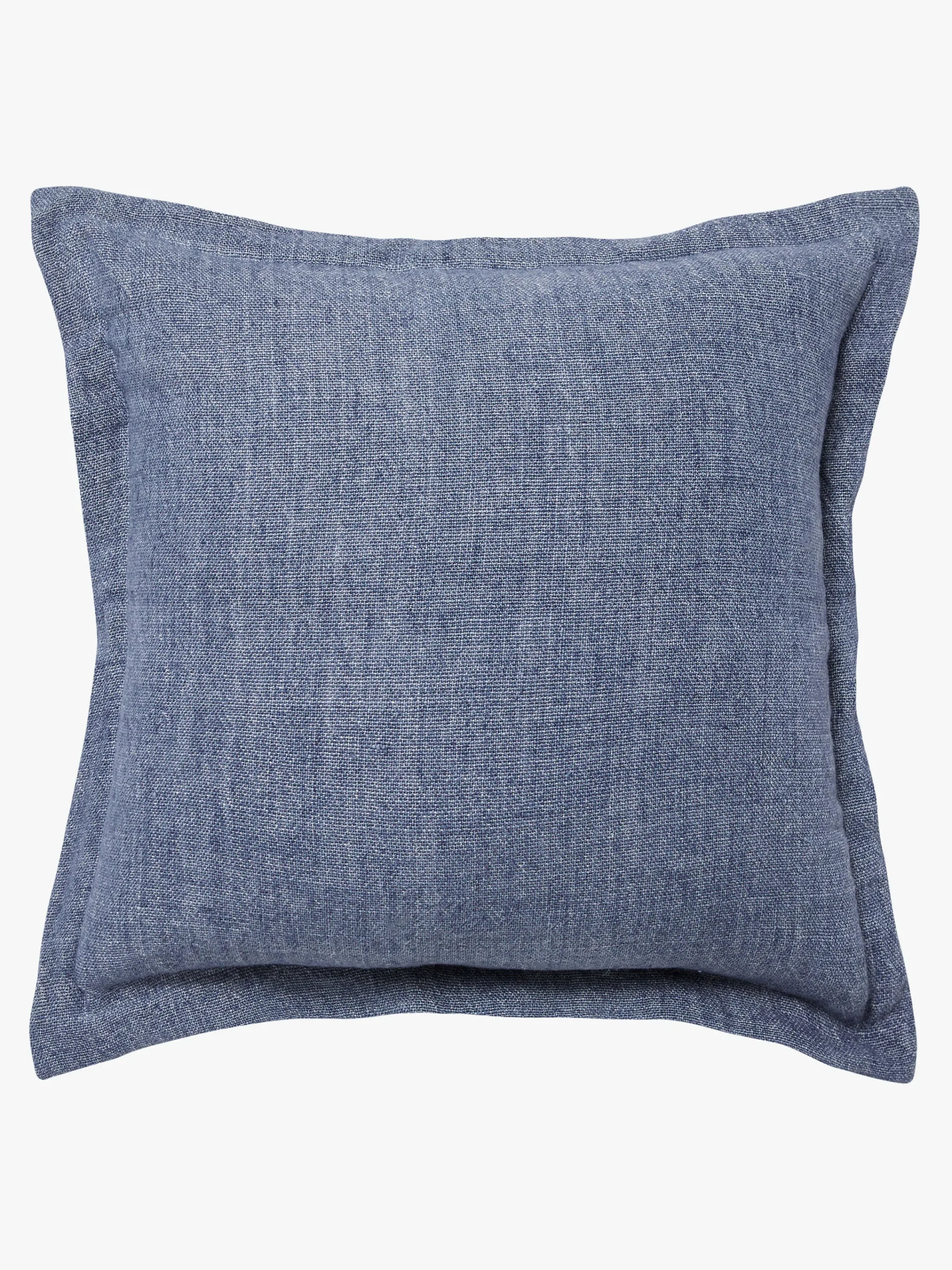 L&M Home Burton Vintage Blue Tailored Heavy Linen Cushion Discount