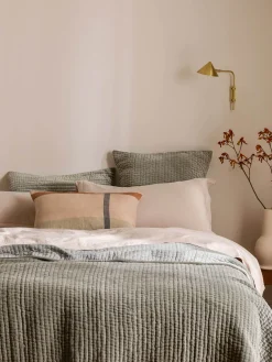 L&M Home Cino Fern Cotton Velvet Quilt Fashion