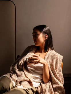 L&M Home Copenhagen Brulee Pure Cashmere Throw Flash Sale