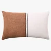 L&M Home Duet Baked Clay Linen & Cotton Rectangle Cushion Best Sale