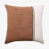 L&M Home Duet Baked Clay Linen & Cotton Cushion Fashion