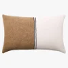 L&M Home Duet Cafe Linen & Cotton Rectangle Cushion Outlet