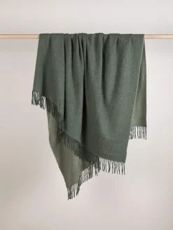 L&M Home Ellis Fern Cashmere/Australian Wool Throw Store