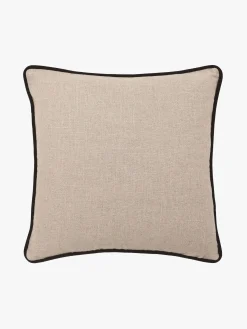 L&M Home Etro Black Piped Velvet Cushion Cheap