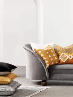 L&M Home Etro Black Velvet Cushion Sale