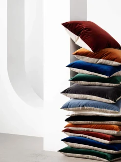 L&M Home Etro Black Velvet Cushion Sale