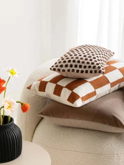 L&M Home Etro Cacao Velvet Cushion Best