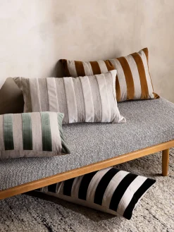 L&M Home Etro Eucalypt Stripe Velvet Cushion New