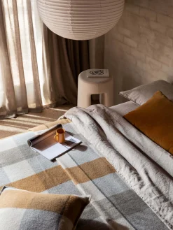 L&M Home Etro Toffee Lumbar Velvet Cushion Discount