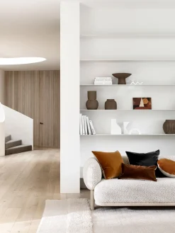 L&M Home Etro Toffee Velvet Cushion Discount