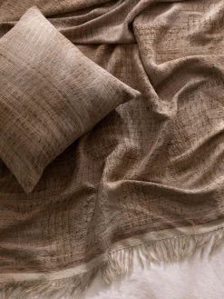 L&M Home Everley Wool & Silk Throw Hot