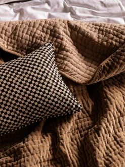 L&M Home Gia Black Reversible Linen Cushion Fashion