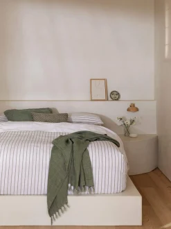 L&M Home Gia Jade Reversible Linen Cushion Discount