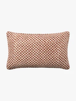 L&M Home Gia Terracotta Reversible Linen Cushion Flash Sale