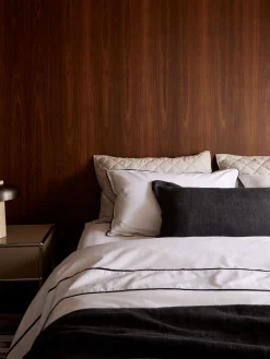 L&M Home Grosgrain Black Egyptian Cotton Sheet Set Cheap