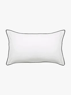 L&M Home Grosgrain Black Egyptian Cotton Pillowcases Cheap