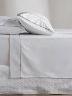 L&M Home Grosgrain Caramel Egyptian Cotton Sheet Set Best Sale