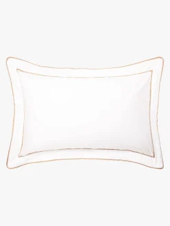 L&M Home Grosgrain Caramel Egyptian Cotton Tailored Pillowcases Cheap