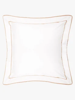 L&M Home Grosgrain Caramel Egyptian Cotton Tailored Pillowcases Cheap