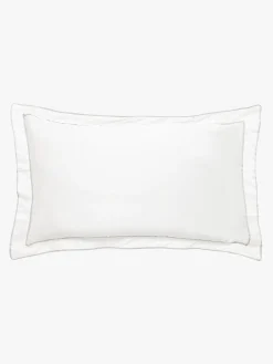 L&M Home Grosgrain Silver Egyptian Cotton Tailored Pillowcases Store