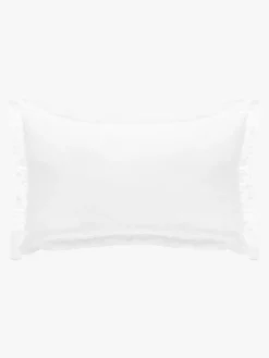 L&M Home Grosgrain White Egyptian Cotton Tailored Pillowcases Best Sale