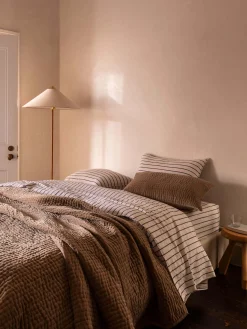 L&M Home Loft Graphite Linen & Cotton Pillowcases Flash Sale