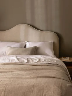 L&M Home Marion Natural/Chalk Bedhead Cheap