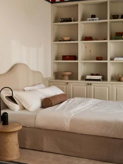 L&M Home Marion Natural/Chalk Bedhead Cheap