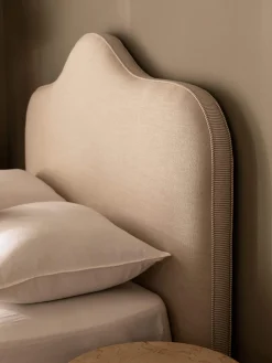 L&M Home Marion Natural/Chalk Bedhead Cheap