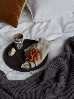 L&M Home Mona Black Tray Discount