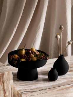 L&M Home Mona Black Trio of Vases Outlet