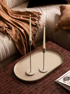 L&M Home Mona Latte Grand Tray Cheap