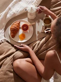 L&M Home Mona Latte Grand Tray Cheap