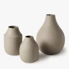 L&M Home Mona Latte Trio of Vases Hot