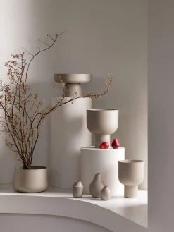 L&M Home Mona Latte Trio of Vases Hot