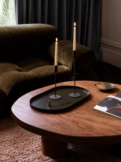 L&M Home Mona Olive Candle Holder Flash Sale