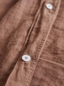 L&M Home Mondo Clay Organic French Linen Duvet Cover Set Hot