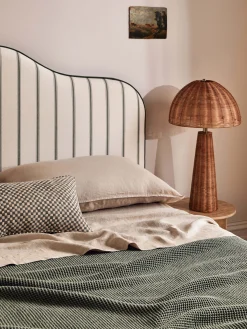 L&M Home Mondo Oatmeal Organic French Linen Sheet Set Outlet