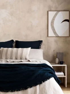 L&M Home Mondo Oatmeal Organic French Linen Sheet Set Outlet