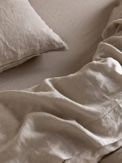 L&M Home Mondo Oatmeal Organic French Linen Pillowcases Best